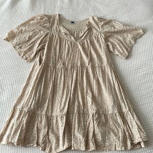 Old Navy Women’s Floral Tiered Short Sleeve Dress